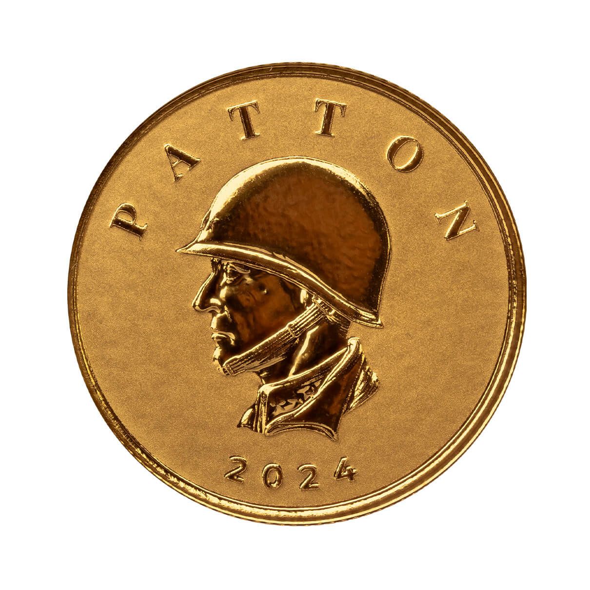 2024 Scottsdale Mint Liberia Commander Series George Patton Tenth Troy Ounce 9999 Fine Gold Coin 08