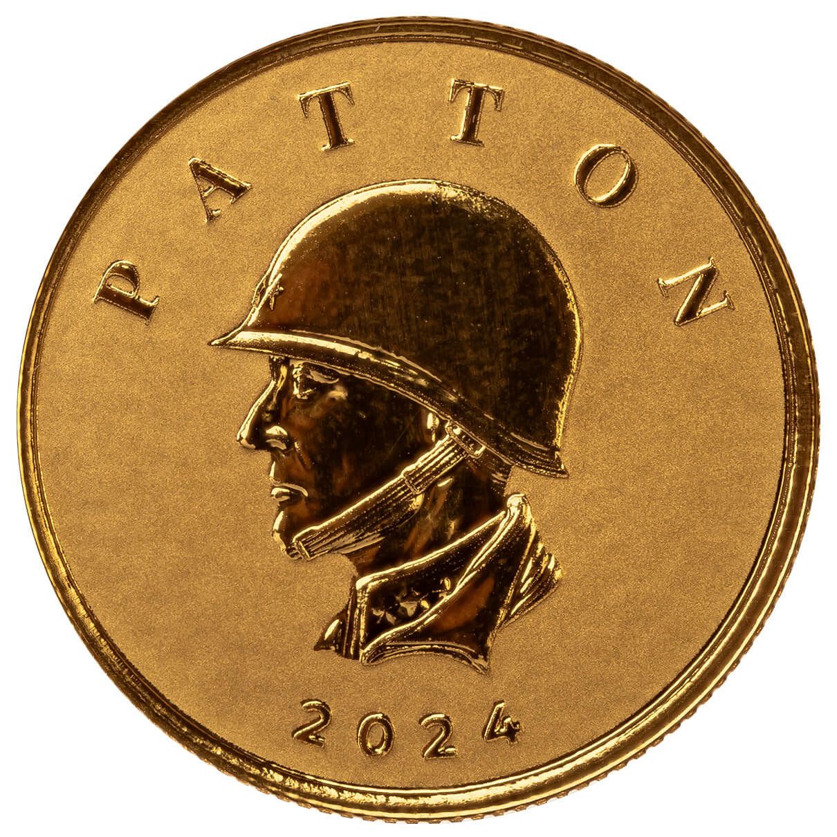 2024 Scottsdale Mint Liberia Commander Series George Patton Tenth Troy Ounce 9999 Fine Gold Coin 09