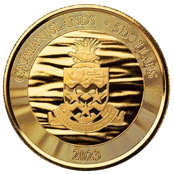 2023 Scottsdale Mint Cayman Islands Loggerhead Turtle 1 Troy Ounce 9999 Fine Gold Coin 05