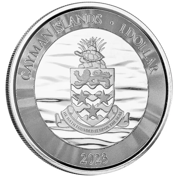 2023 Scottsdale Mint Cayman Islands Loggerhead Turtle One Troy Ounce 9999 Fine Silver Color Proof Coin 05