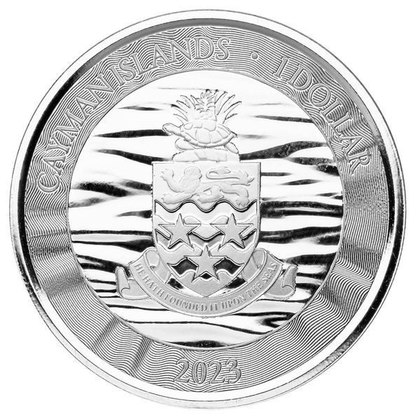 2023 Scottsdale Mint Cayman Islands Loggerhead Turtle One Troy Ounce 9999 Fine Silver Color Proof Coin 06