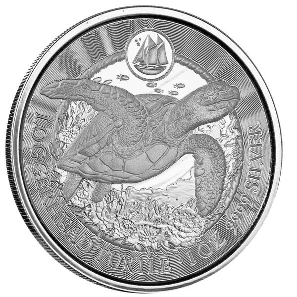 2023 Scottsdale Mint Cayman Islands Loggerhead Turtle One Troy Ounce 9999 Fine Silver Proof Like Coin 01