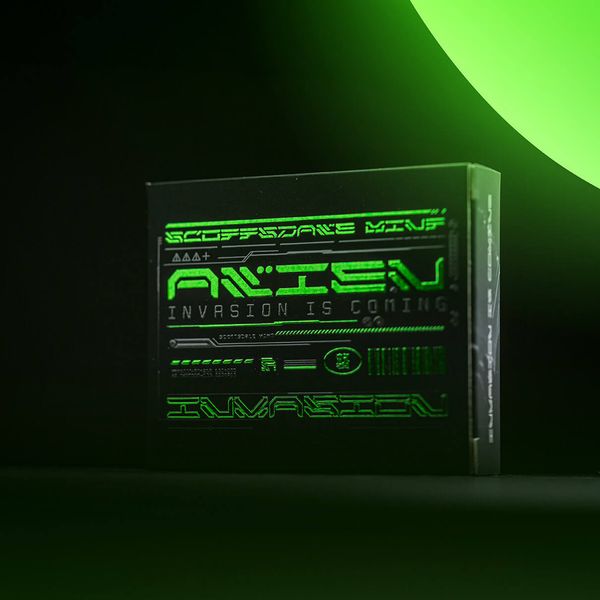 2023 Scottsdale Mint Ghana Alien Proof Color Box Front