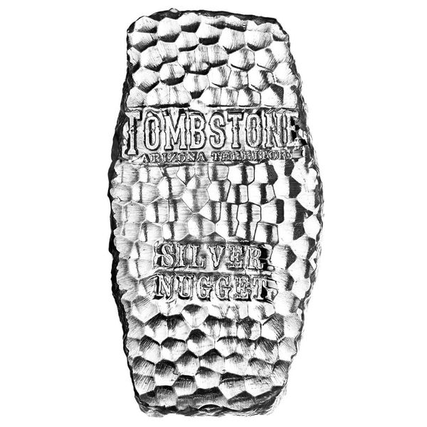 2024 Scottsdale Mint Tombstone Hammered 1 Kilo 999 Silver Bar 02