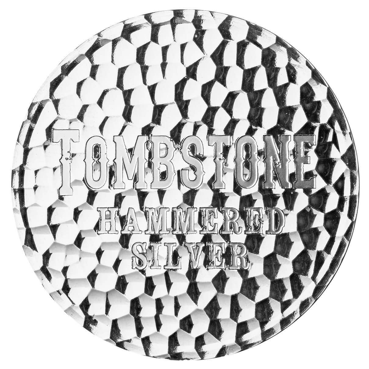 2024 Scottsdale Mint Tombstone Hammered 1 Troy Ounce 999 Silver Round 07