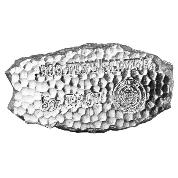 2024 Scottsdale Mint Tombstone Hammered 5 Troy Ounce 999 Silver Bar 03