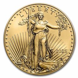 2025 American Gold Eagle 1 Oz 9167 Gold 50 Dollar Coin Age United States Mint