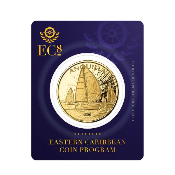 2023 Ec8 Anguilla Regatta 1 Troy Ounce 9999 Fine Gold Proof Like Coin 01