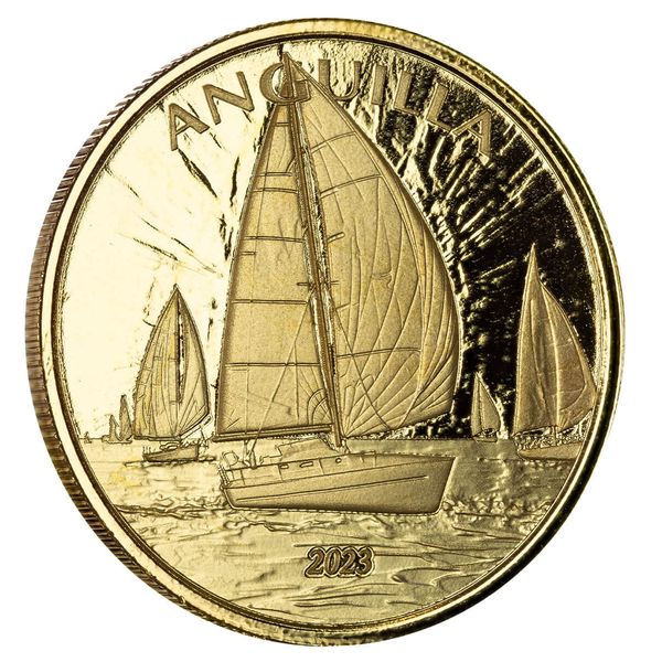 2023 Ec8 Anguilla Regatta 1 Troy Ounce 9999 Fine Gold Proof Like Coin 07
