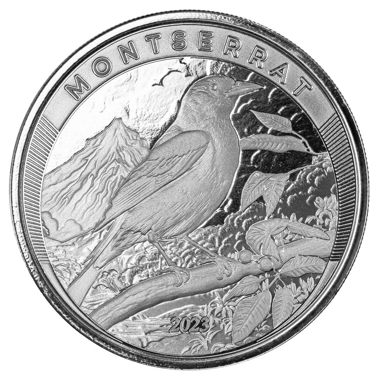 2023 Ec8 Montserrat Oriole Bird 1 Troy Ounce 999 Fine Silver Proof Like Coin 16