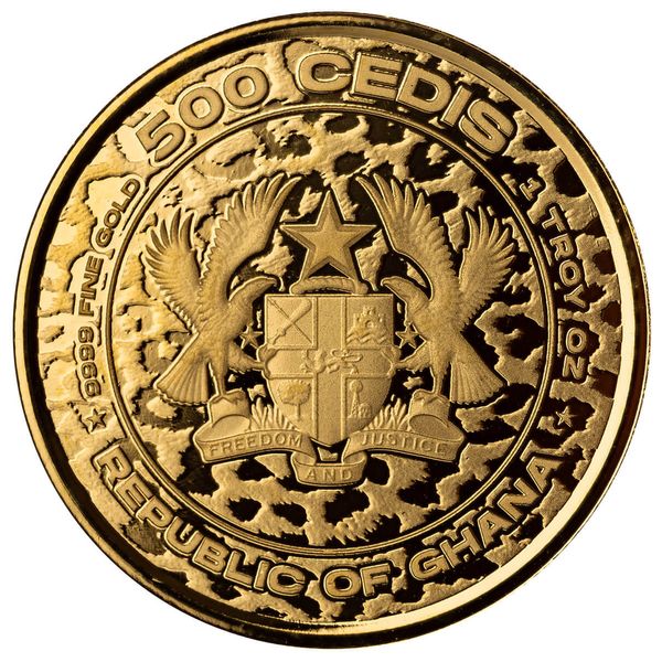 2023 Scottsdale Mint Ghana Leopard 1 Troy Ounce 9999 Fine Gold Proof Coin 04