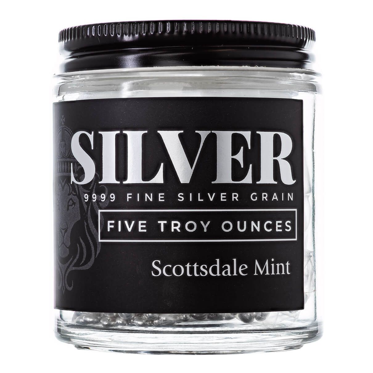 2024 Scottsdale Mint Pure Casting Silver 5 Troy Ounces 9999 Fine Silver Grain Shot 07
