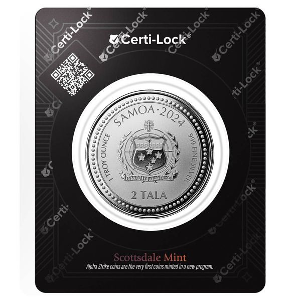 2024 Scottsdale Mint Samoa Saint George And The Dragon 1 Troy Ounce 999 Fine Silver Proof Like Coin 1