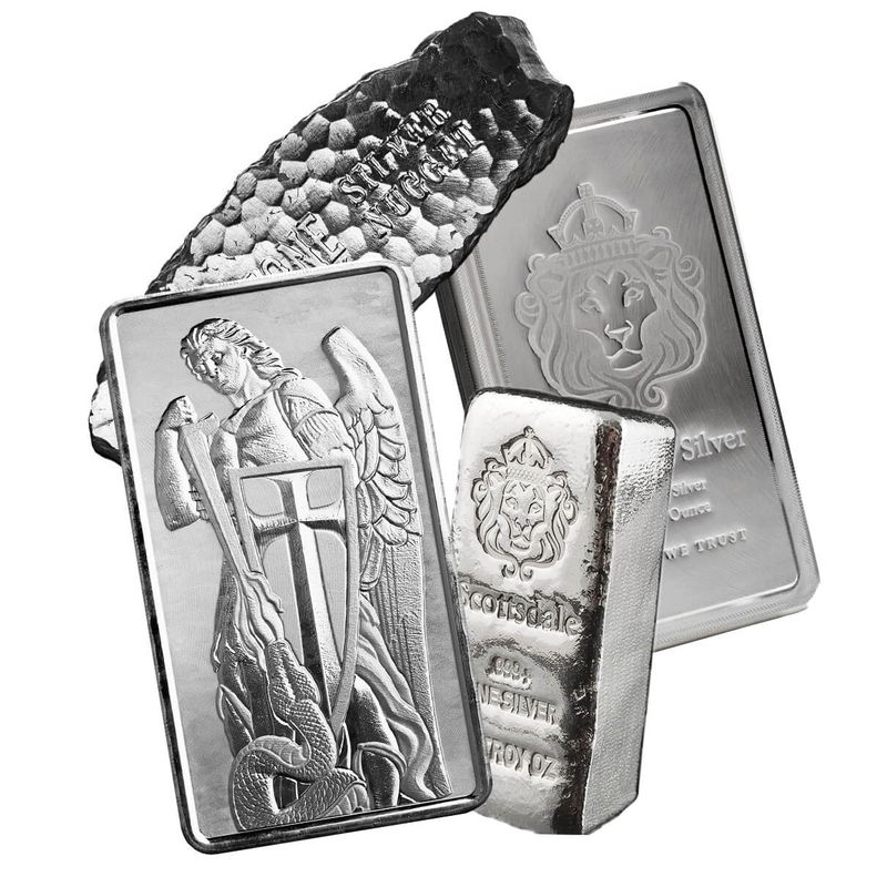 Scottsdale Mint Random 10 Oz Silver Bar | Secondary Market