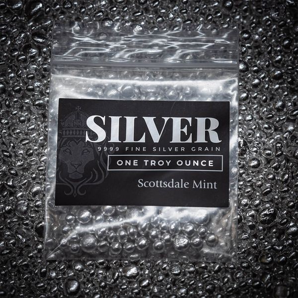2024 Scottsdale Mint 1 Troy Ounce 9999 Fine Silver Casting Grain Shot Bag 02
