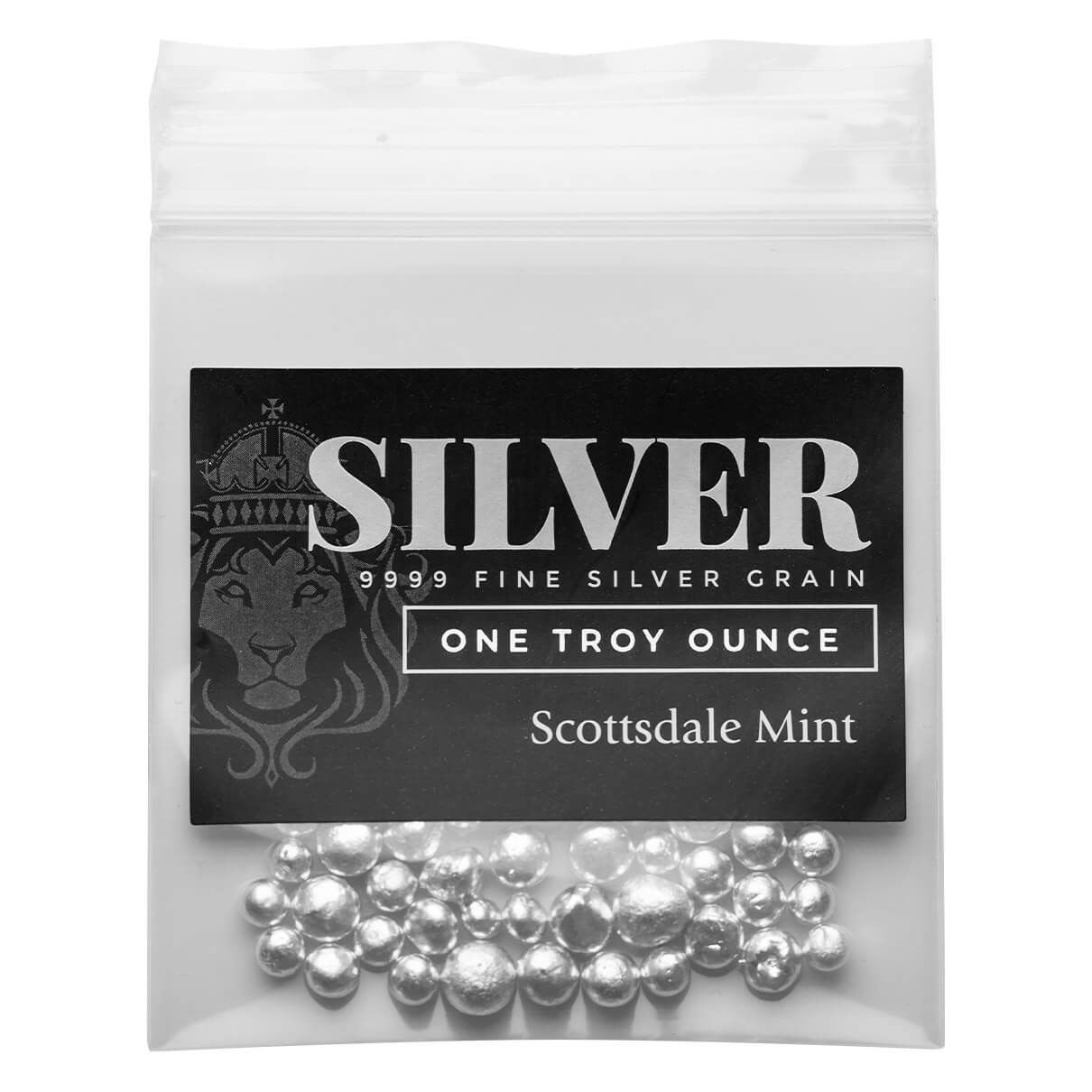 2024 Scottsdale Mint 1 Troy Ounce 9999 Fine Silver Casting Grain Shot Bag 06