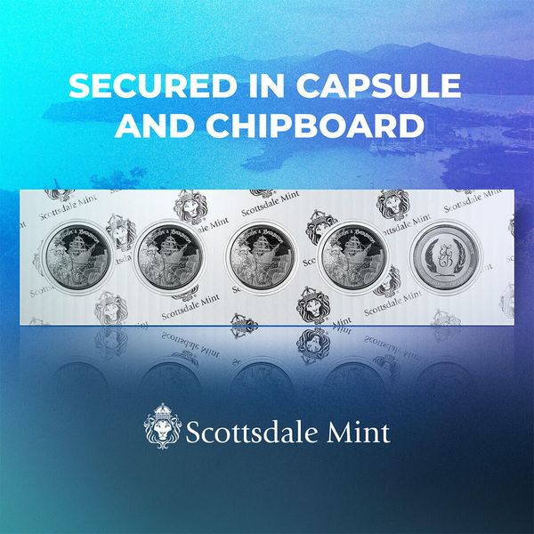 2023 Scottsdale Mint Ec8 Antigua & Barbuda Rumrunner Pirate 1 Troy Ounce 999 Fine Silver Proof Like Coin 11