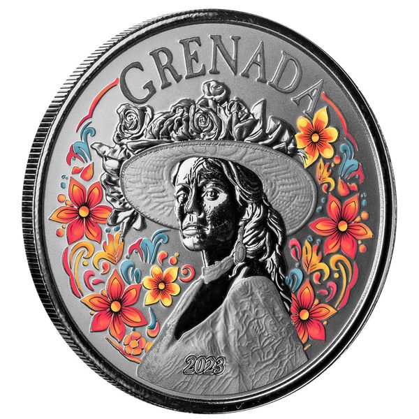 2023 Scottsdale Mint Ec8 Grenada La Diablesse 1 Troy Ounce 999 Fine Silver Color Proof Coin 05