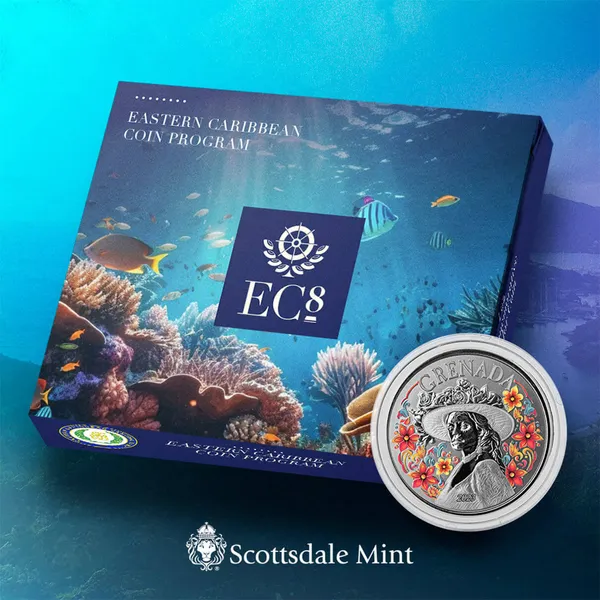 2023 Scottsdale Mint Ec8 Grenada La Diablesse 1 Troy Ounce 999 Fine Silver Color Proof Coin 08