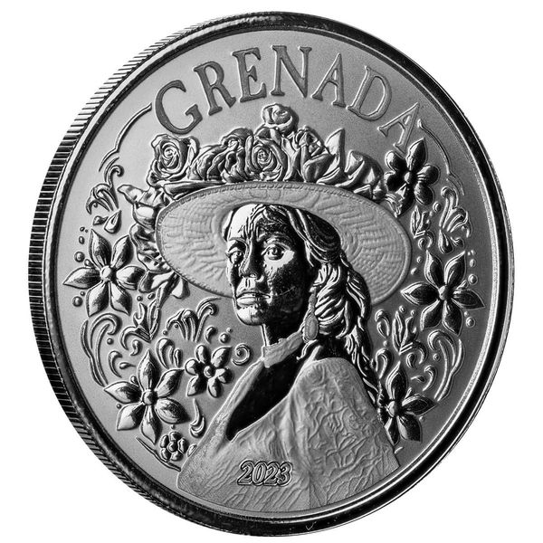 2023 Scottsdale Mint Ec8 Grenada La Diablesse 1 Troy Ounce 999 Fine Silver Proof Like Coin 06