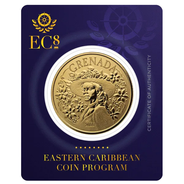 2023 Scottsdale Mint Ec8 Grenada La Diablesse 1 Troy Ounce 9999 Fine Gold Proof Like Coin 05