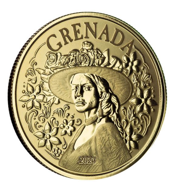 2023 Scottsdale Mint Ec8 Grenada La Diablesse 1 Troy Ounce 9999 Fine Gold Proof Like Coin 06