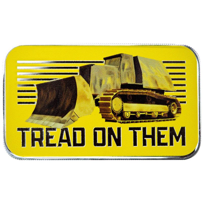 Scottsdale Mint Tread On Them Killdozer 1 Troy Oz 999 Silver Color Bar 06