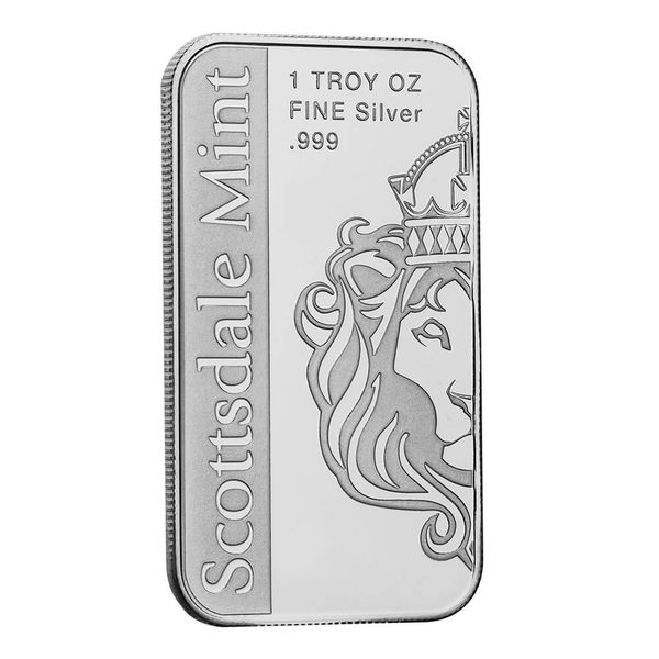 2024 Scottsdale Countries And State Flags Obverse Scottsdale Lion 1 Troy Ounce 999 Fine Silver Color Bar 03