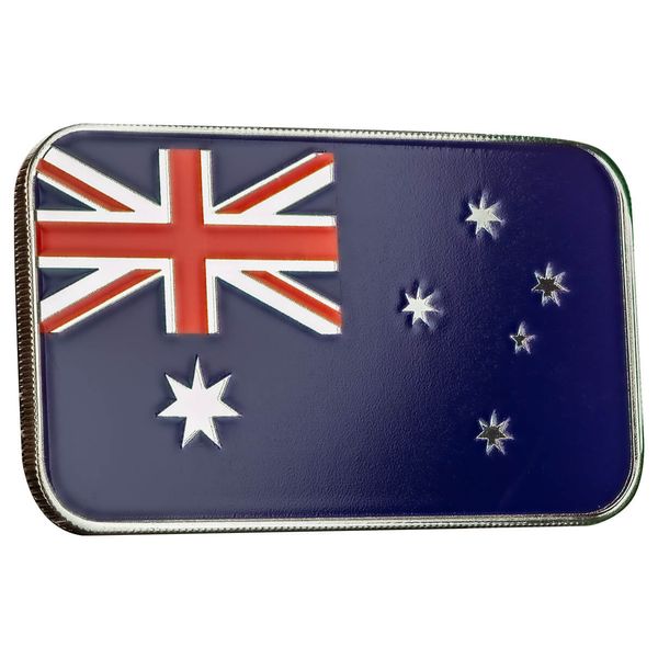 2024 Scottsdale Mint Australia National Country Flag 1 Troy Ounce 999 Fine Silver Color Bar 01