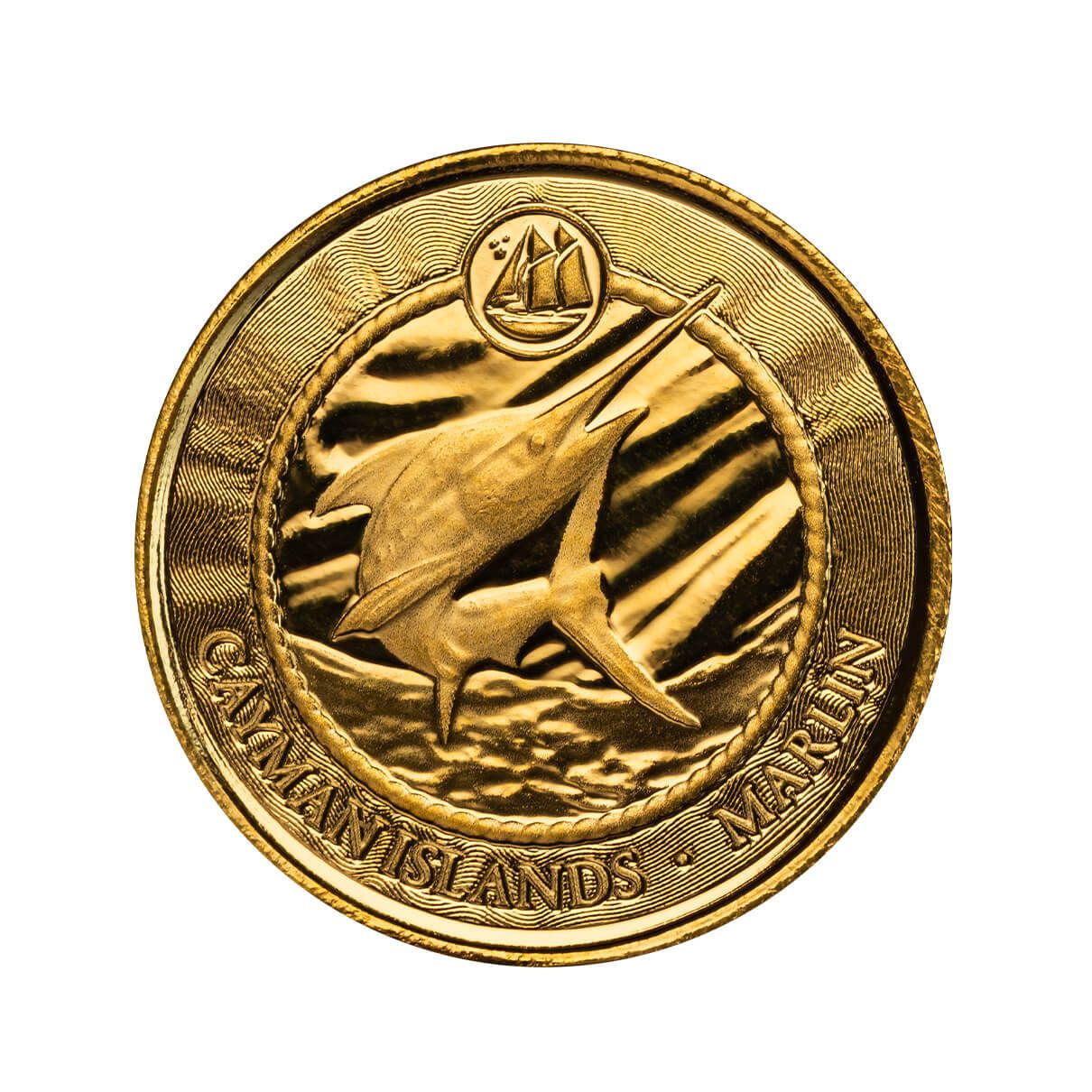 2024 Scottsdale Mint Cayman Islands Monetary Authority Blue Marlin Tenth Troy Ounce 9999 Fine Gold Proof Like Legal Tender Coin 04