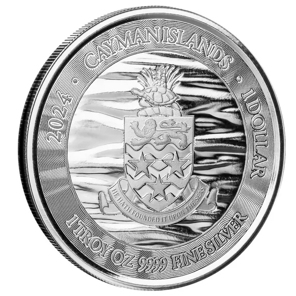 2024 Scottsdale Mint Cayman Islands Monetary Authority Loggerhead Turtle 1 Troy Ounce 9999 Fine Silver Proof Like Legal Tender Coin 03