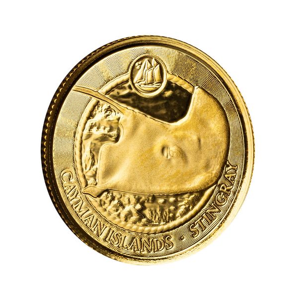 2024 Scottsdale Mint Cayman Islands Monetary Authority Stingray Tenth Troy Ounce 9999 Fine Gold Proof Like Legal Tender Coin 03
