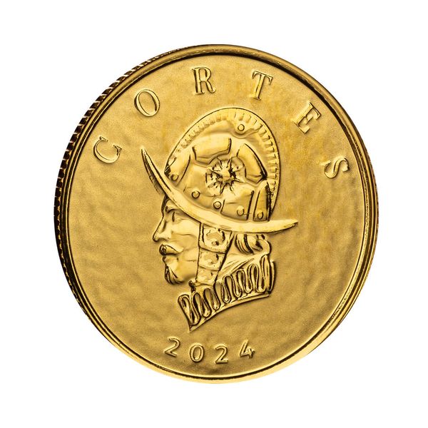 2024 Scottsdale Mint Liberia Commander Series Hernan Cortes Tenth Troy Ounce 9999 Fine Gold Proof Like Legal Tender Coin 03
