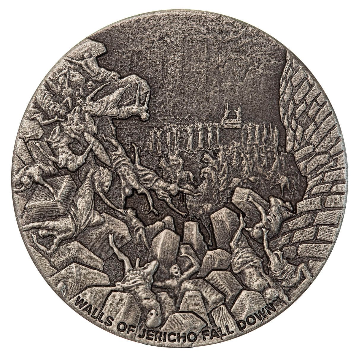 2024 Biblical Series | Walls Of Jericho 2 Oz Silver Antique Coin
