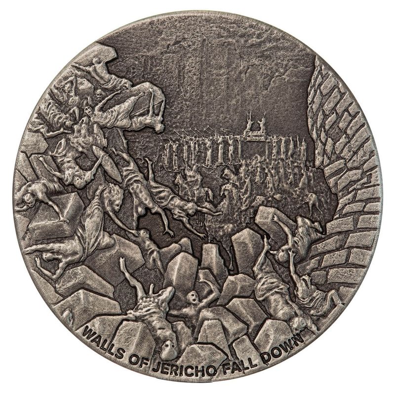 2024 Biblical Series | Walls Of Jericho 2 Oz Silver Antique Coin