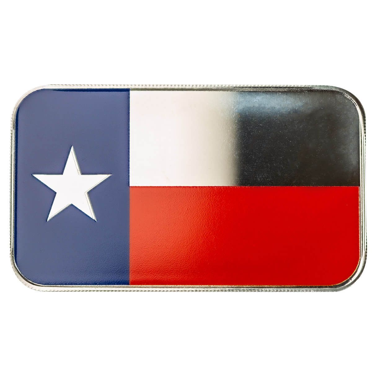 2024 Scottsdale Mint Texas State Usa Flag 1 Troy Ounce 999 Fine Silver Color Bar 02