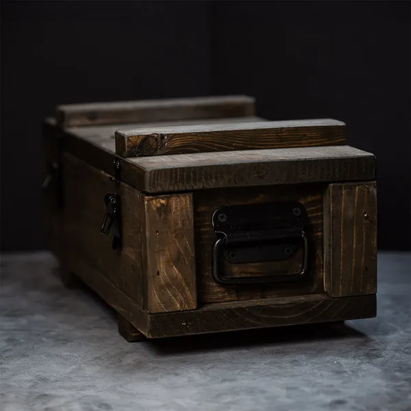 2024 Scottsdale Mint Weathered Brown Bullion Chest Box 04