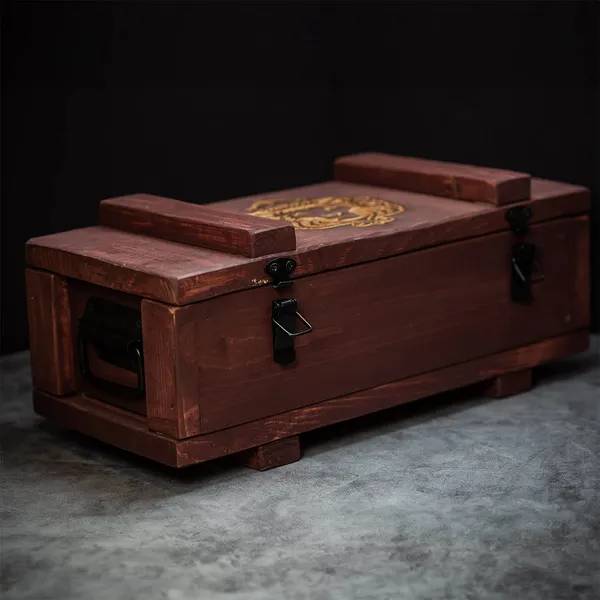 2024 Scottsdale Mint Weathered Red Bullion Chest Box 01