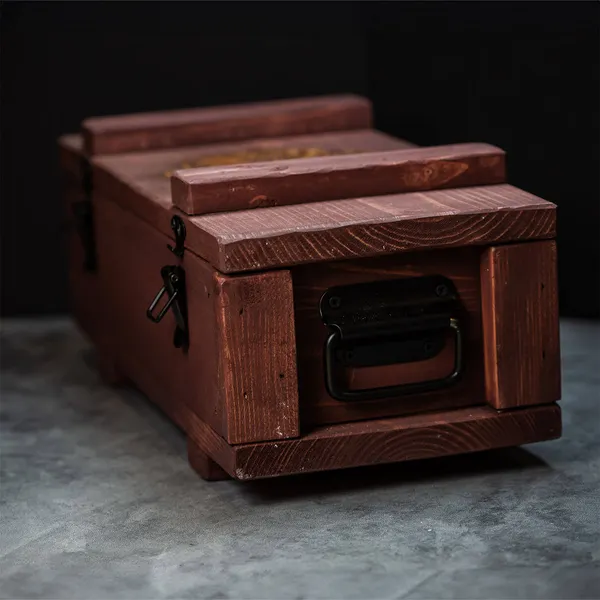 2024 Scottsdale Mint Weathered Red Bullion Chest Box 02