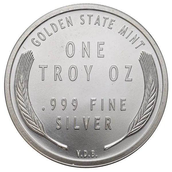 Golden State Mint Random Secondary Bullion Silver Round 999 Fine Silver 1 Troy Ounce Silver Round 01