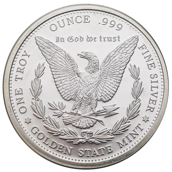 Golden State Mint Random Secondary Bullion Silver Round 999 Fine Silver 1 Troy Ounce Silver Round 03