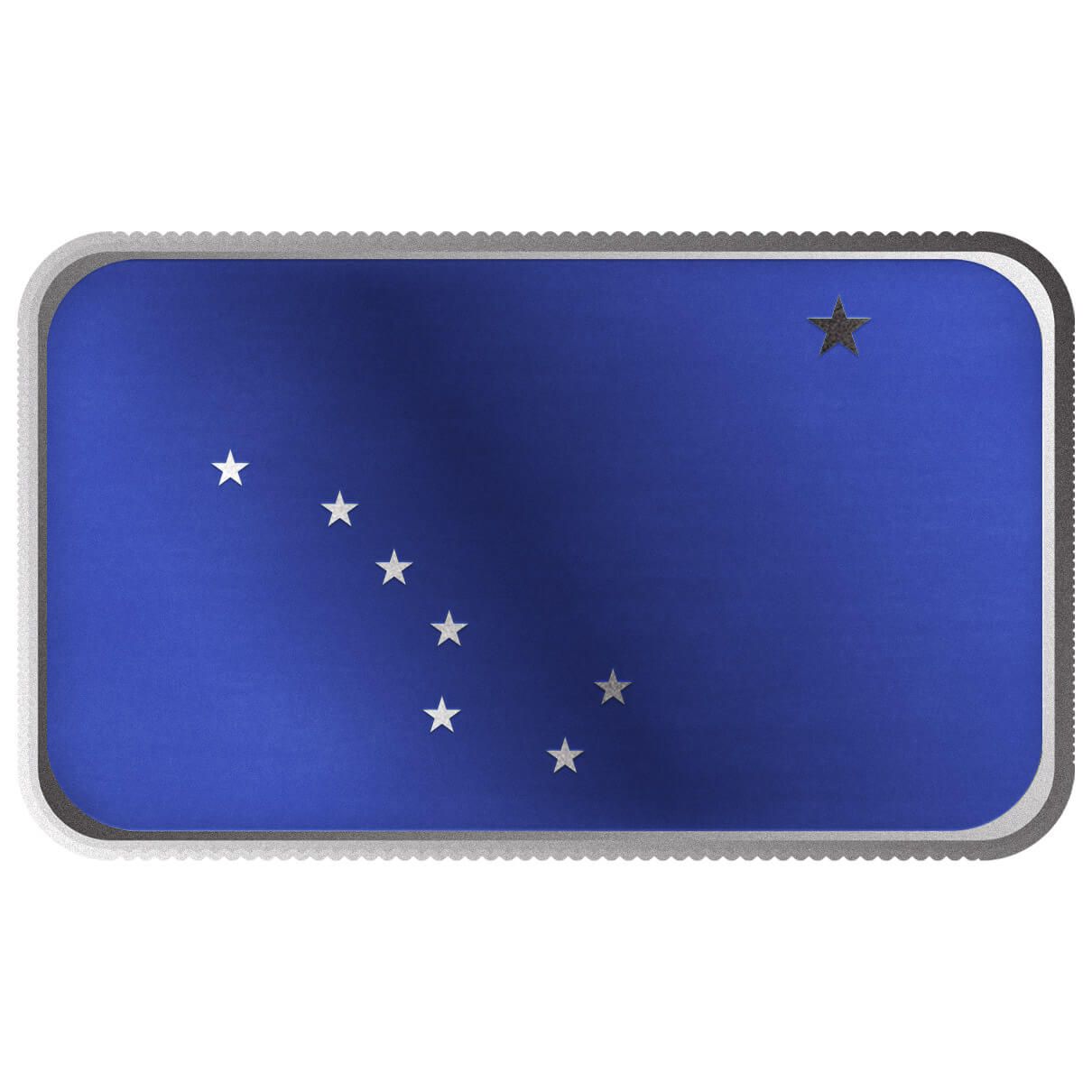 2024 Scottsdale Mint United States Flag Series 1 Troy Ounce 999 Fine Silver Alaska
