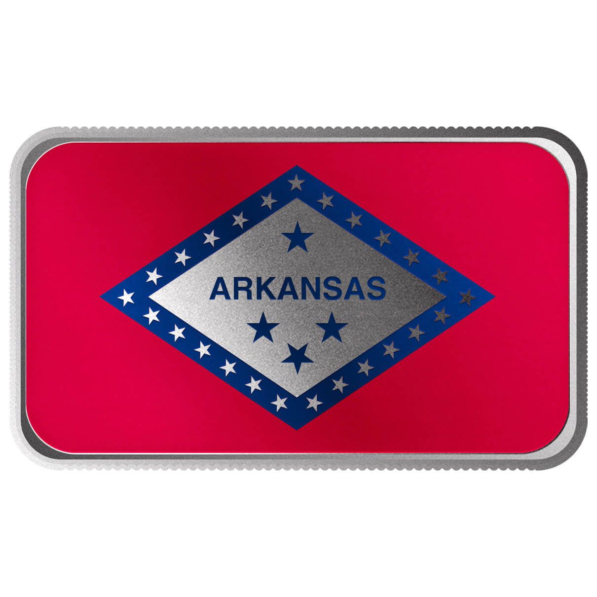 2024 Scottsdale Mint United States Flag Series 1 Troy Ounce 999 Fine Silver Arkansas