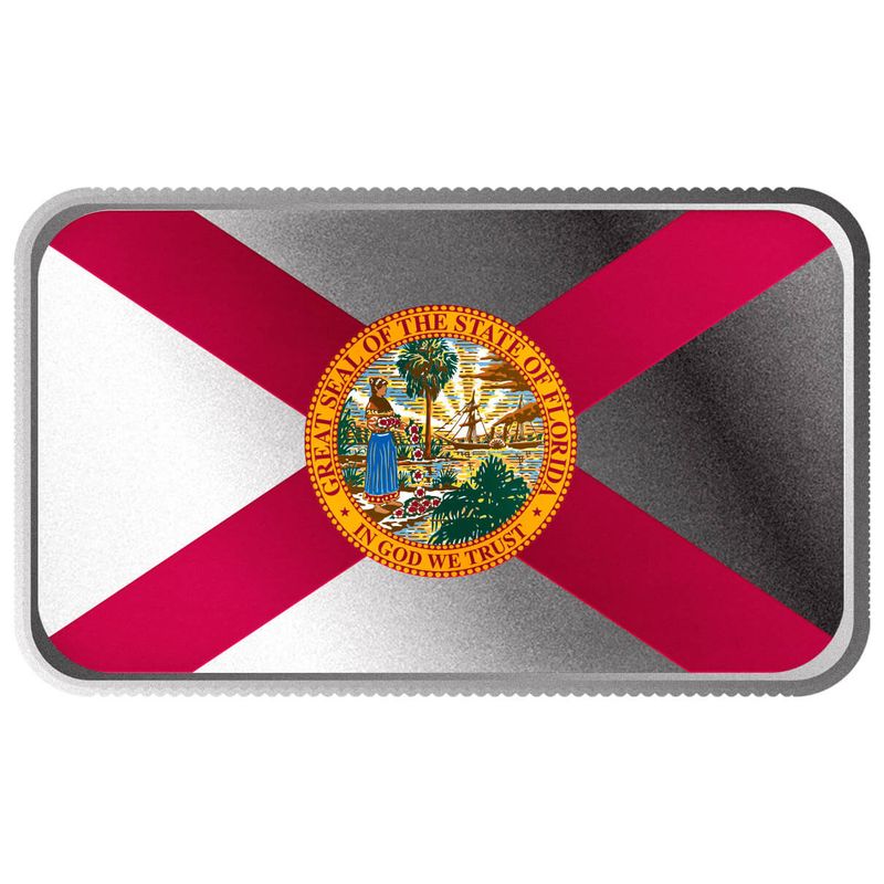 2024 Scottsdale Mint United States Flag Series 1 Troy Ounce 999 Fine Silver Florida