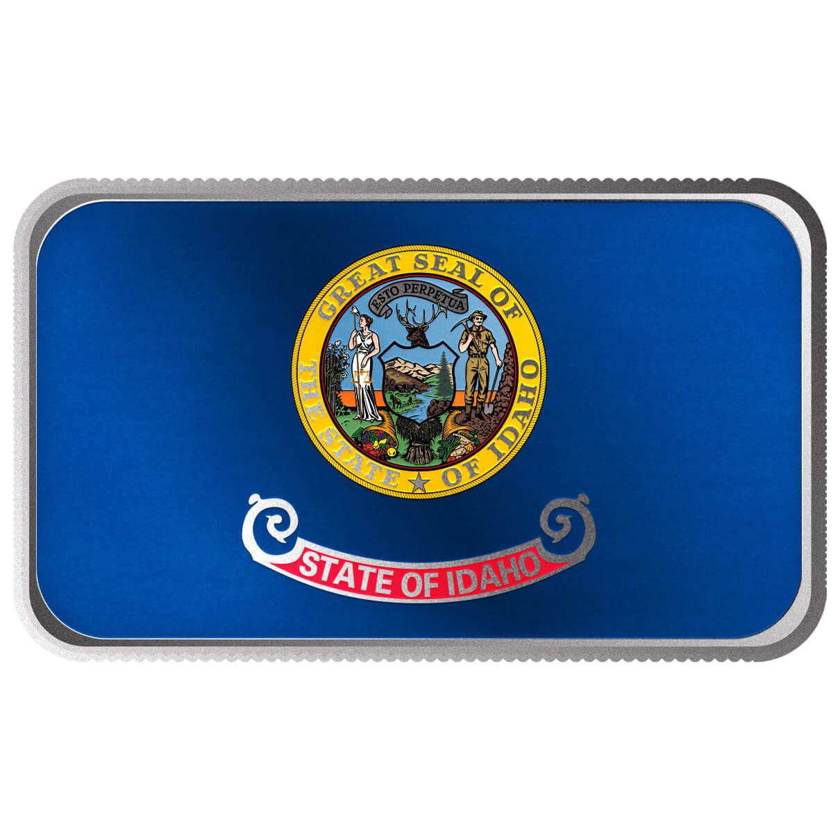 2024 Scottsdale Mint United States Flag Series 1 Troy Ounce 999 Fine Silver Idaho