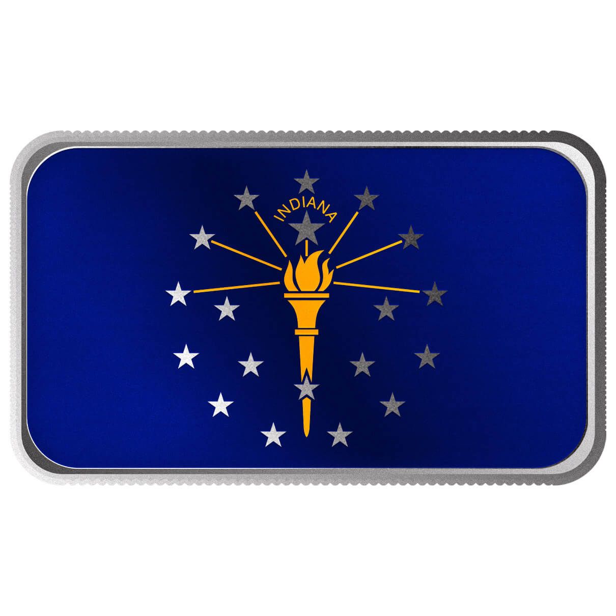 2024 Scottsdale Mint United States Flag Series 1 Troy Ounce 999 Fine Silver Indiana