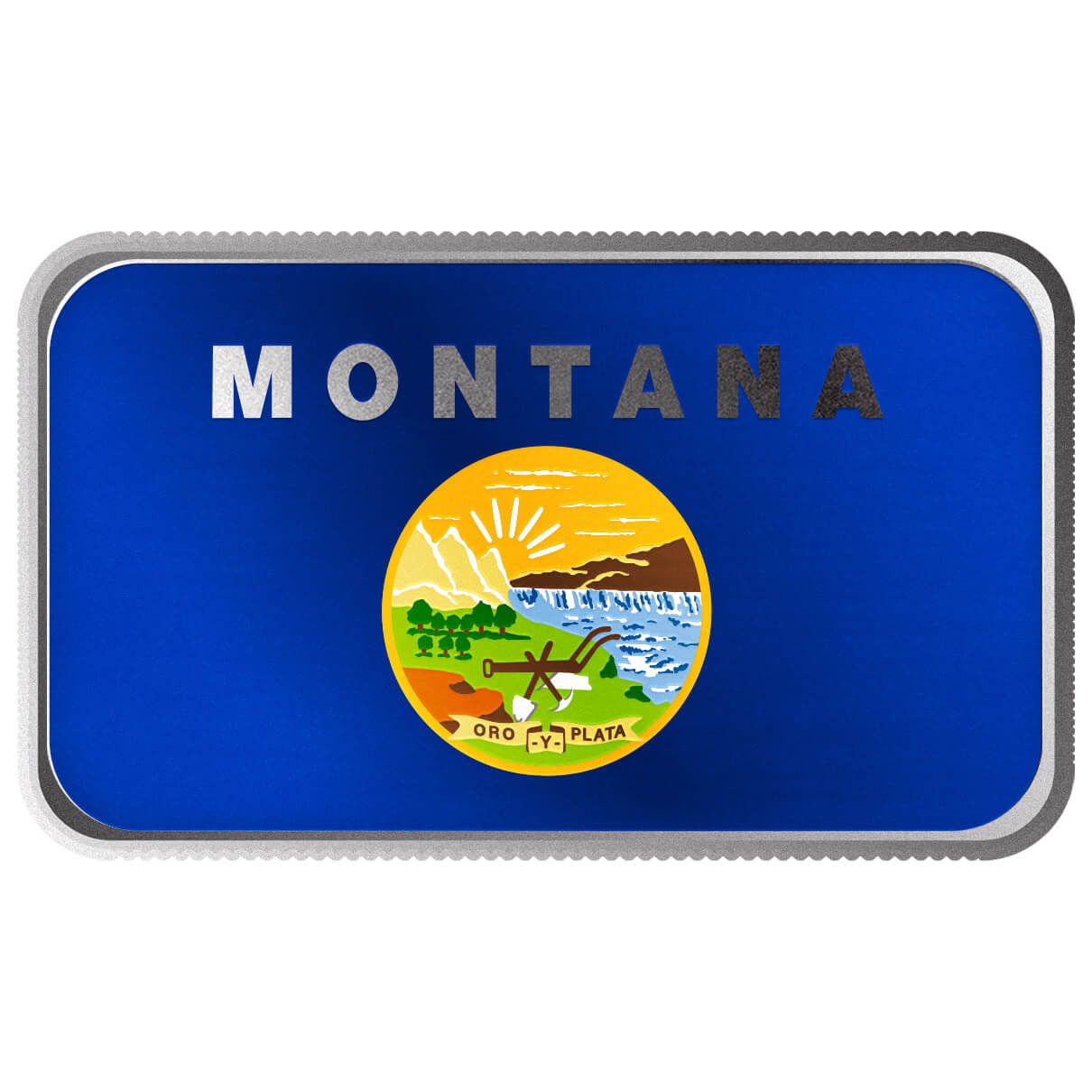 2024 Scottsdale Mint United States Flag Series 1 Troy Ounce 999 Fine Silver Montana