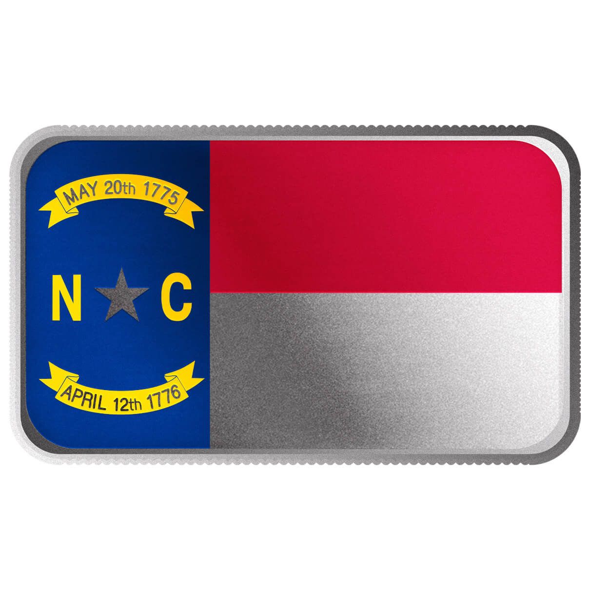 2024 Scottsdale Mint United States Flag Series 1 Troy Ounce 999 Fine Silver North Carolina
