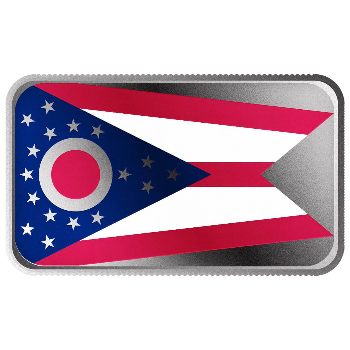 2024 Scottsdale Mint United States Flag Series 1 Troy Ounce 999 Fine Silver Ohio