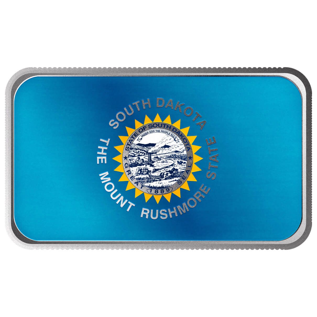 2024 Scottsdale Mint United States Flag Series 1 Troy Ounce 999 Fine Silver South Dakota
